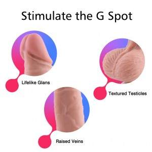 7.5 inch Jelly Realistic Dildo Sex Toy with a Sturdy Suction Cup Base - Red