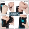 Hismith Rechargeable Male Masturbator for Sex Machine, 3-Speed and 7-Frequency Vibration Modes