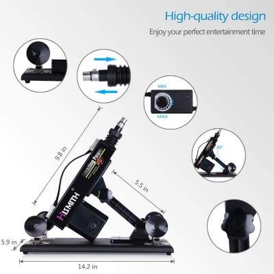 Hismith Rotating Masturbation Cup with KlicLok System, 10 Spinning Modes Massage Toys for Men, Premium Sex Machine Attachments