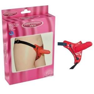 Climax Harnesses Wears Strap On Dildo